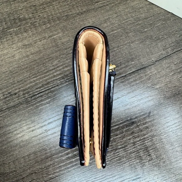 Kate Spade Ostrich Embossed Compact Wallet - Picture 3 of 7